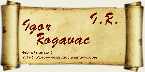 Igor Rogavac vizit kartica